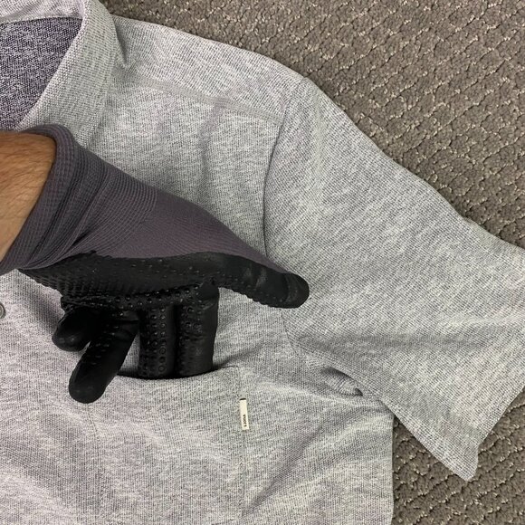 Vuori Polo Shirt Men's Medium Gray Heather Ace Golf Preppy Performance Pique - Picture 4 of 11